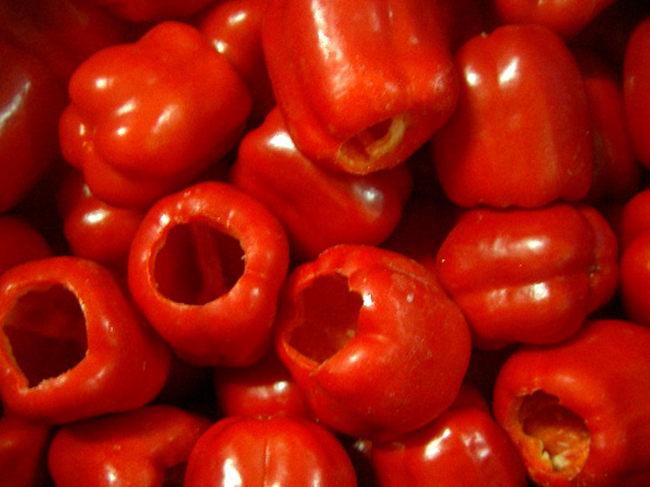 Frozen red pepper