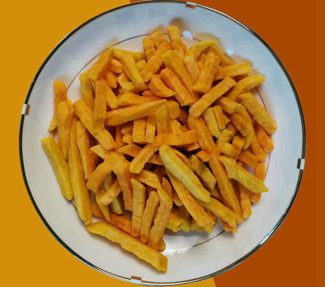 Sweet potato crispy strips